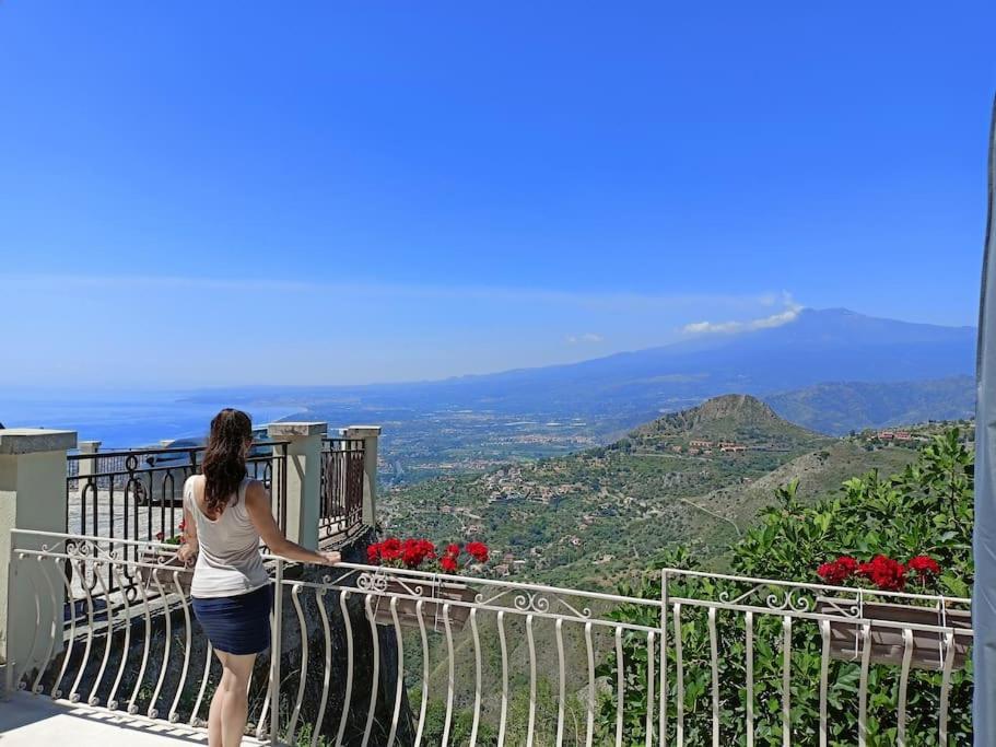 Ferienwohnung Stanza Mylai Etna View Castelmola Exterior foto